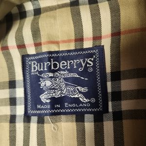 Vintage Burberry's Tan long trench coat